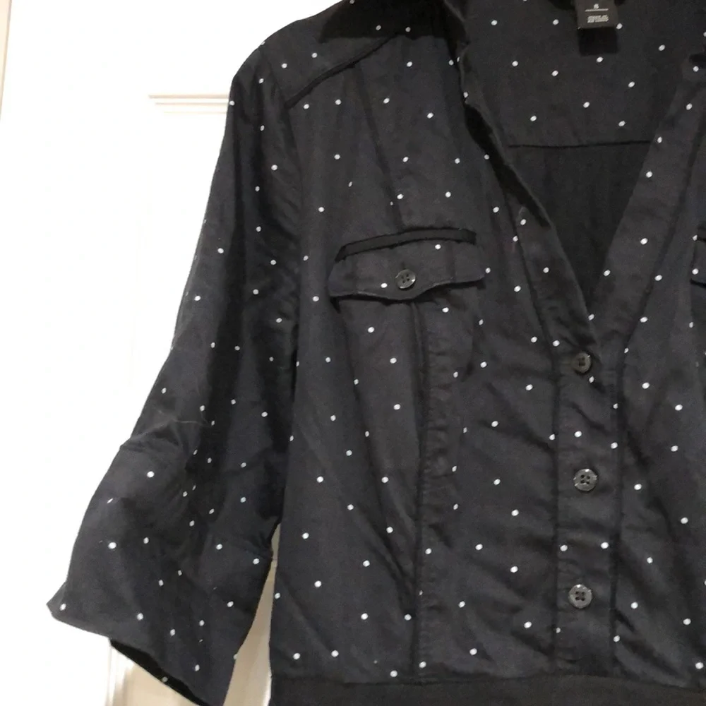 White House Black Market Polka dot Midi Dress - Picture 4 of 14
